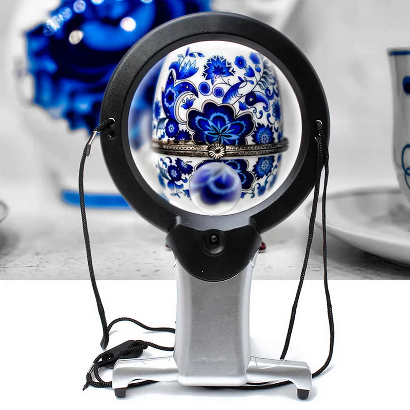 Лупа для вышивания крестиком пожилых людей со светодиодный светкой | Инструменты