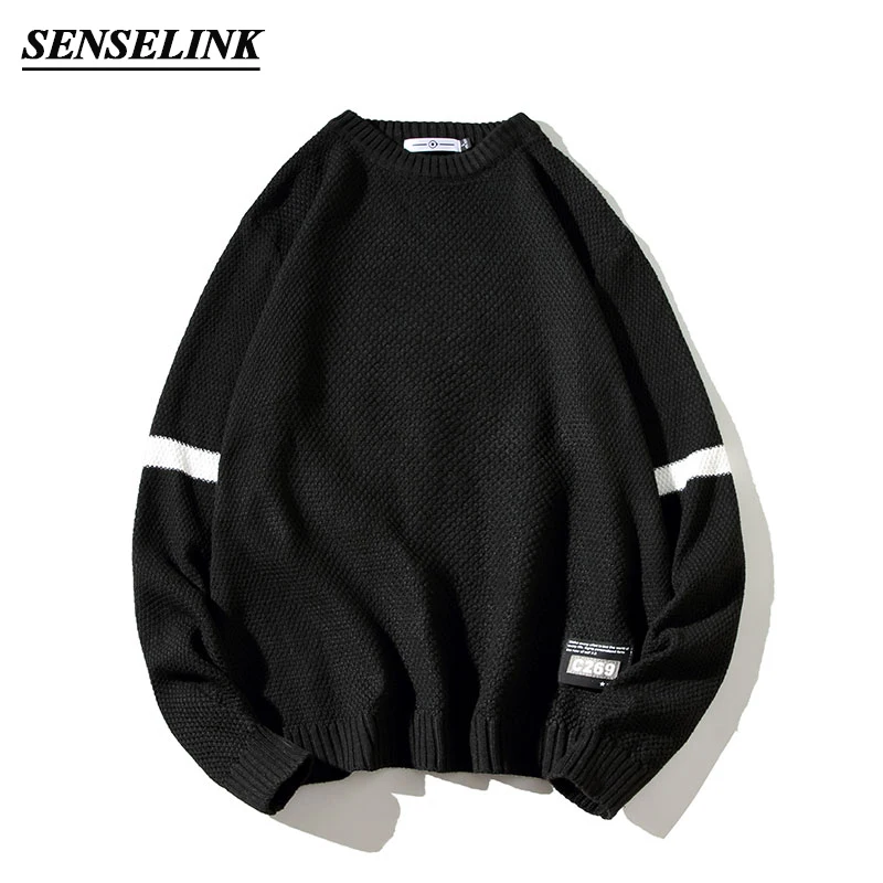 

Мужской теплый свитер с длинными рукавами, осень 2020