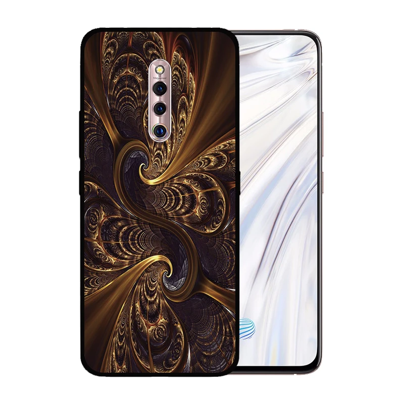 Мягкий силиконовый черный чехол ТПУ для VIVO X27 Pro X23 X21 X20 X7 X9S Plus Fantasy Ретро Винтажный