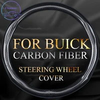 carbon fiber steering wheel cover for buick excelle regal encore gl6 gl8 universal 38cm 15 inches anti slip touching comfortable
