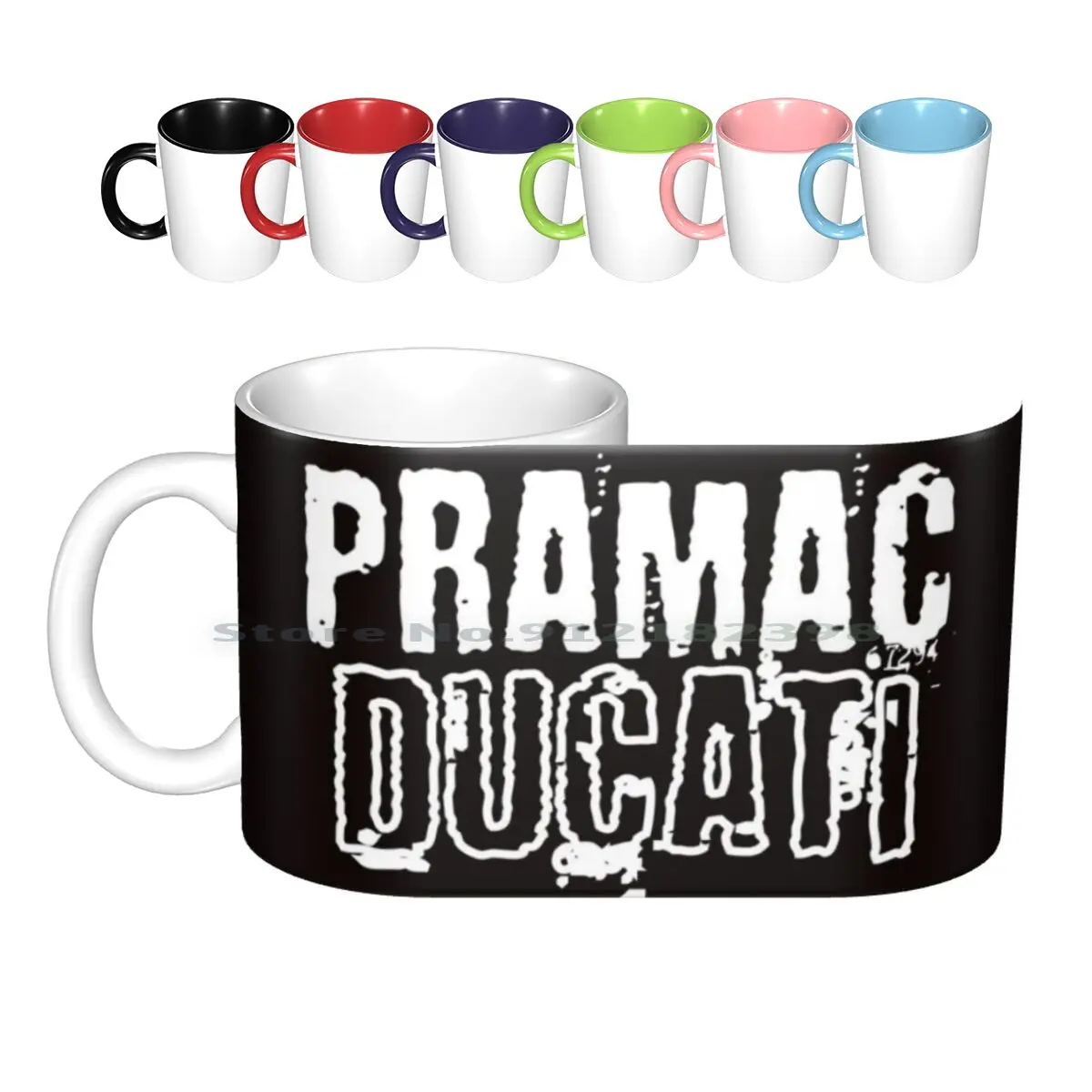 

Керамические кружки Pramac, кофейные чашки, кружка для чая с молоком, гоночный итальянский мотоцикл, мотоциклы, спортивный велосипед, гоночный ...