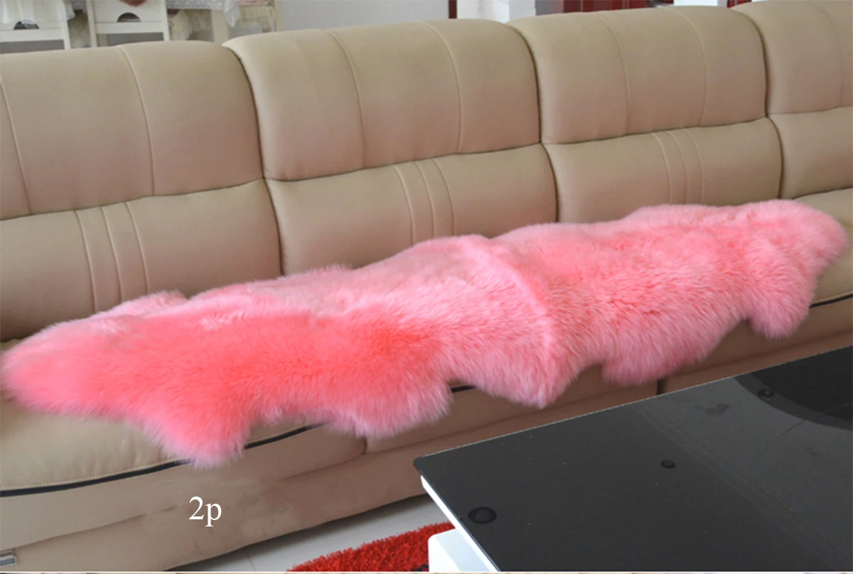 

White Australian Sheepskin Rug Natural Genuine Sofa Real Fur Blanket Floor Carpet Home Decor Christmas
