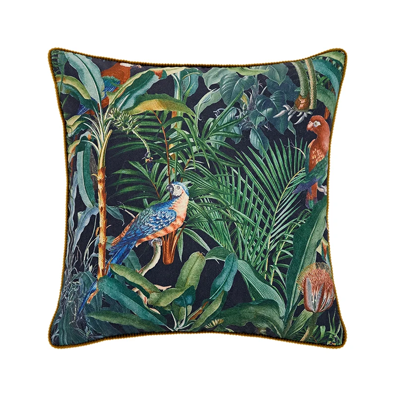 

MEDICCI HOME Ретро наволочка с попугаем 45x45