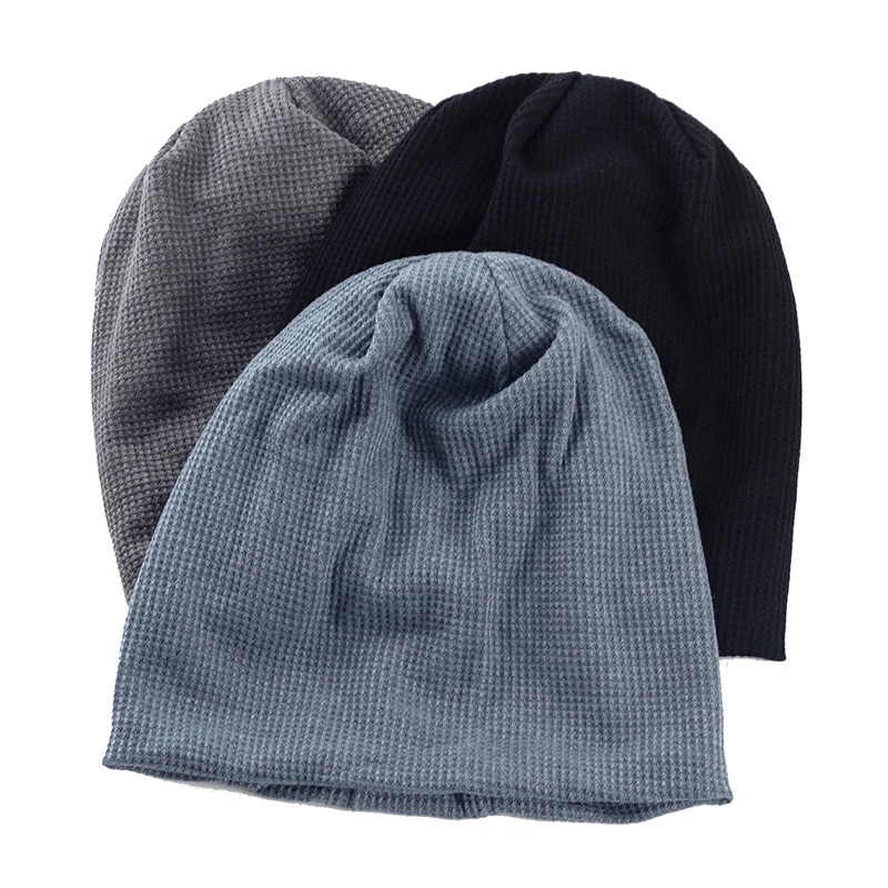 

Geebro зимняя утолщенная теплая вязаная шапка унисекс для улицы мужская шапка женская шапка дорожная плюшевая подкладка модная однотонная Лыжная шапка