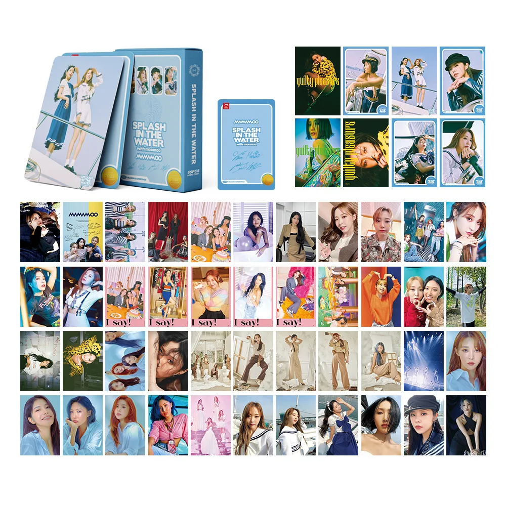 54 шт./компл. Kpop MAMAMOO брызги в воде Lomo карты Высокое качество HD фотоальбом открытка