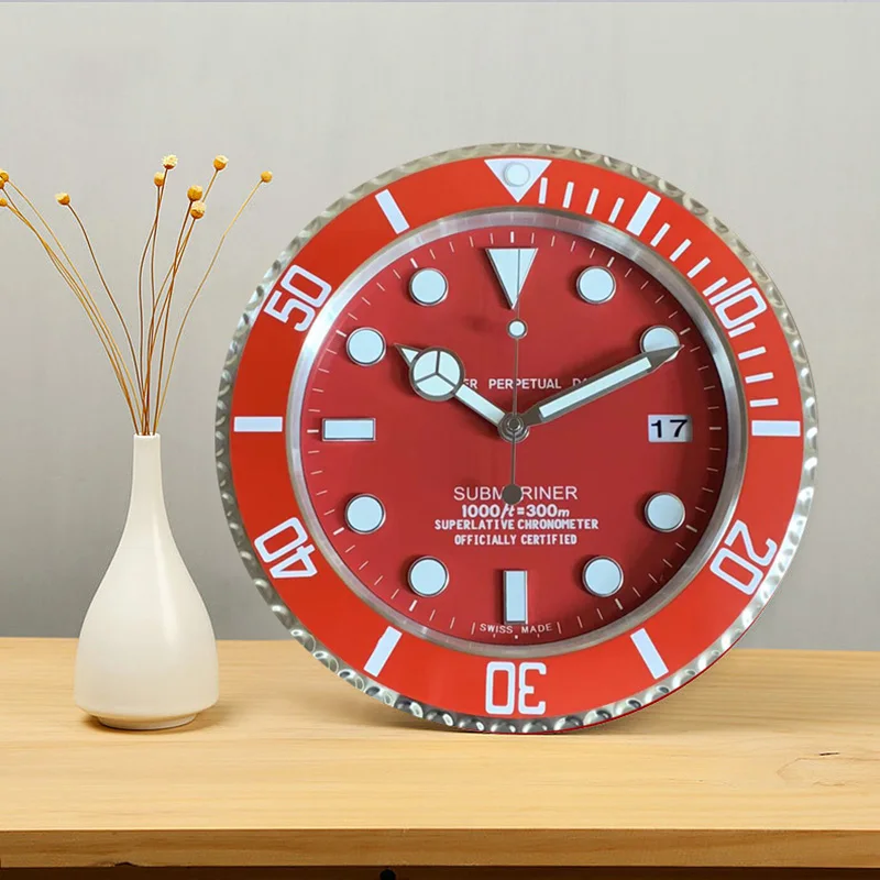 Luxury Brand Design Metal Art Watch Clock Luminous Function Top Quality Home Decor Wall Clocks with Corresponding LOGO | Дом и сад