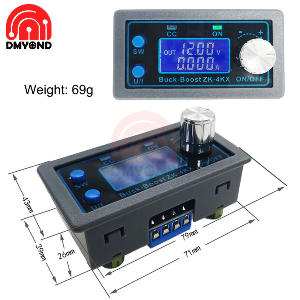 DC 12V 24V LCD постоянный ток напряжения CNC индикатор Регулируемый понижающий