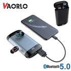Q66 беспроводные V5.0 Bluetooth наушники спортивные водонепроницаемые HD Hi-Fi стерео мини TWS наушники с двойным микрофоном 6000 мАч PowerBank чехол
