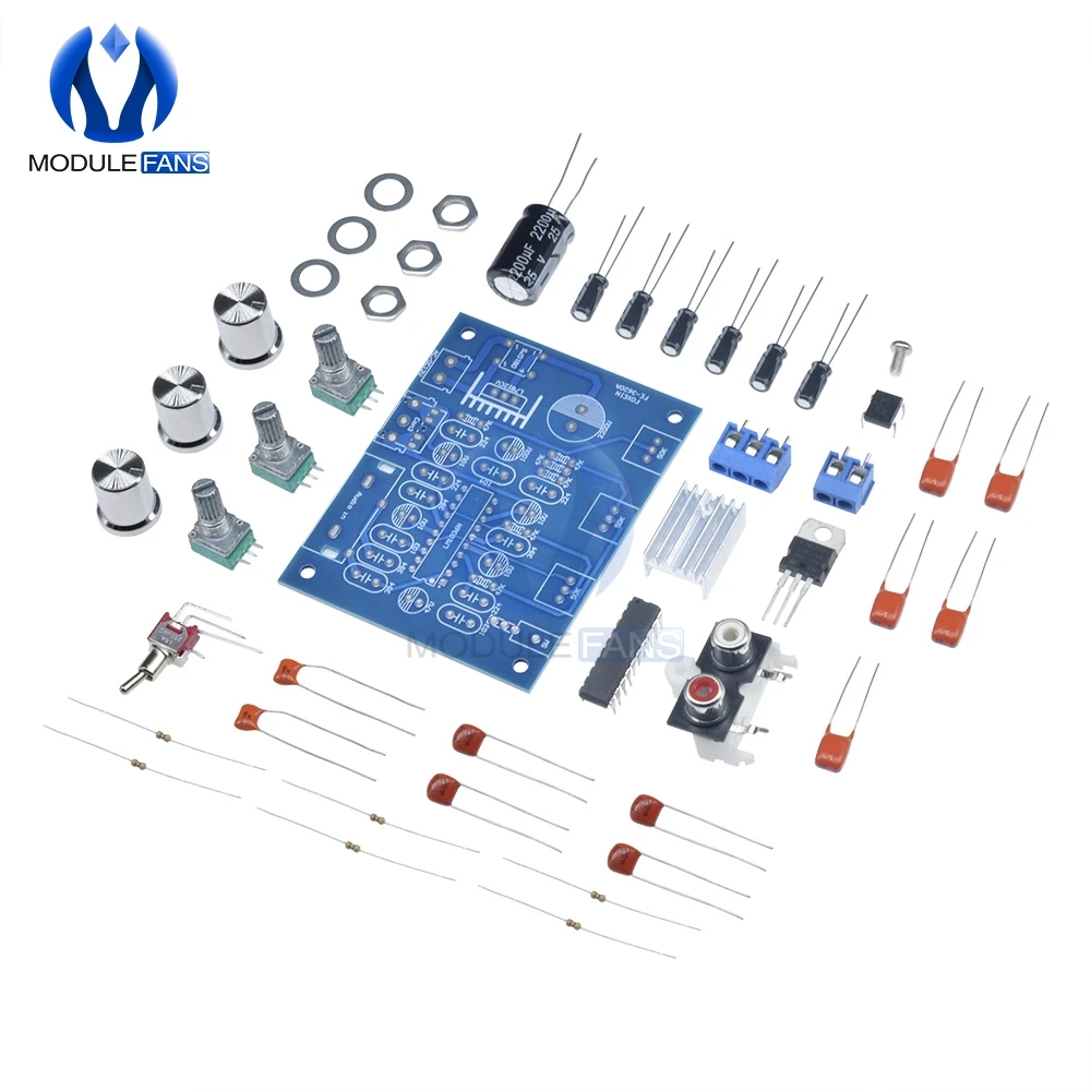 Комплект сделай сам LM1036 плата контроля громкости регулятора температуры