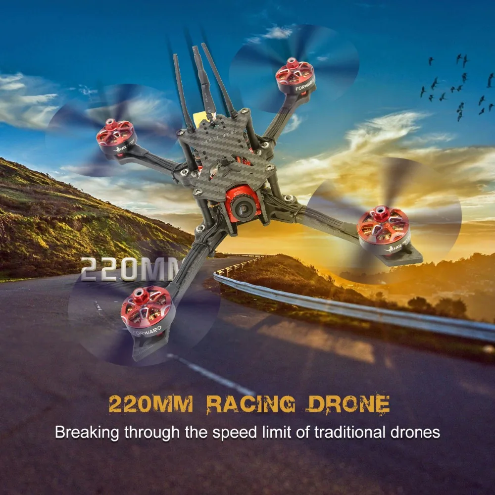 HGLRC BATMAN220 220 мм FPV гоночный Дрон Airbus F4 OSD управление полетом VTX передатчик FPV передатчик 2450 кв двигатели 5152 пропеллер