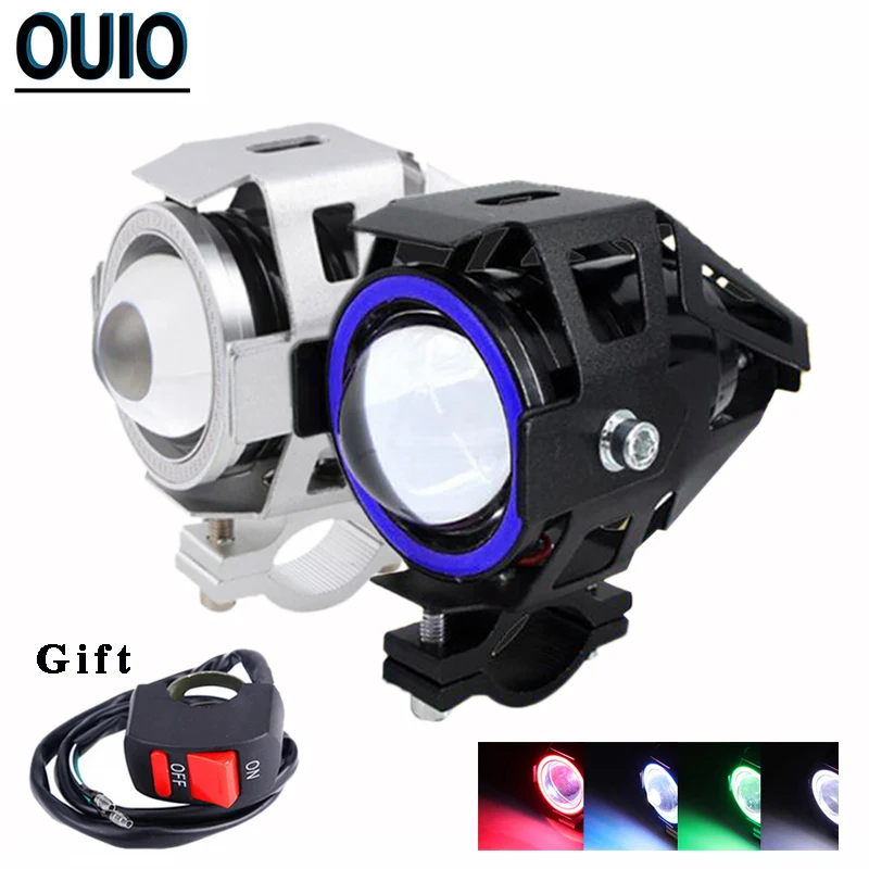 U7 Ангел Дьявол глаз светодиодный фара мотоцикла 125 Вт Мотоцикл Скутер вождения