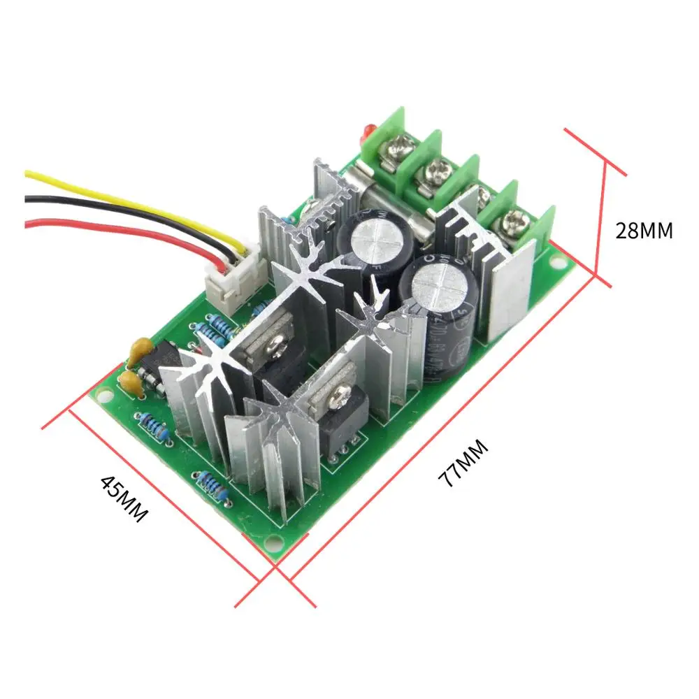 Мини электродвигатель CHANCS 775 DC 12V/24V с сверлильным патроном и ШИМ контроллер