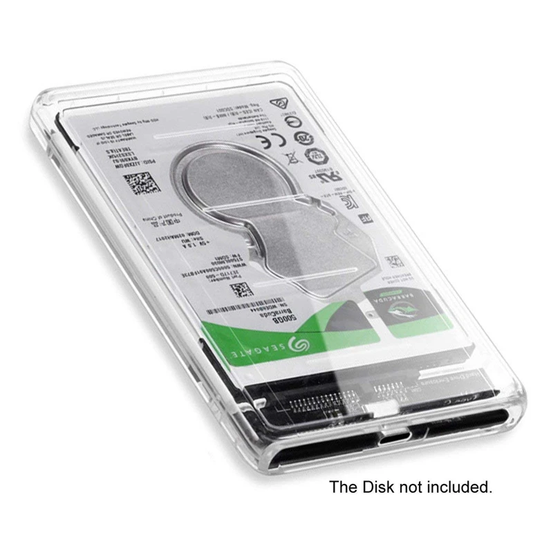USB C Type до 2 5 дюймов SATA SSD HDD внешний корпус прозрачный для ноутбука и