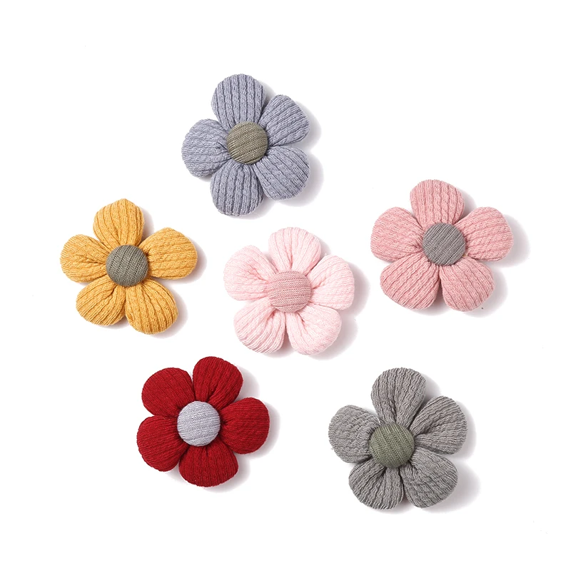 Милый тканевый цветок ручной работы DIY для изготовления Ободка волос повязка