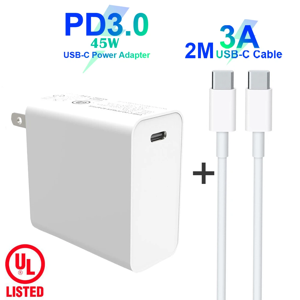 Адаптер питания USB C PD/QC3.0 45 вт настенное зарядное устройство с разъемом на стену