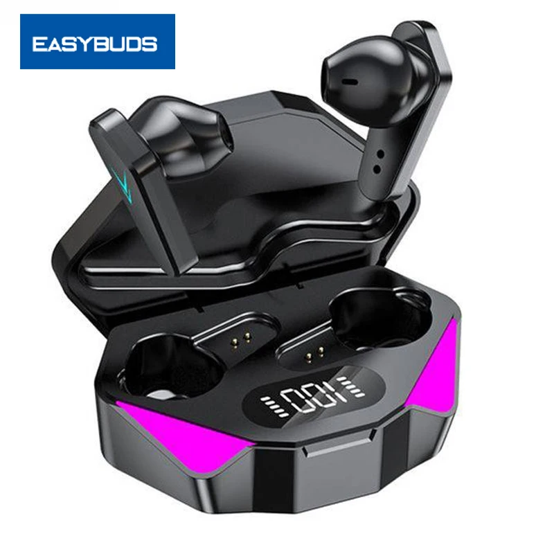 

Easybuds x15 Wireless Dual Mode Low Latency Gameing Earbuds With Digital Charging Box Gamer Hearset In Ear Earphones