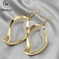 fkewyy luxury earrings for women 2021 fashion designer jewelry punk accessories geometry dangle earring charm gothic jewelry