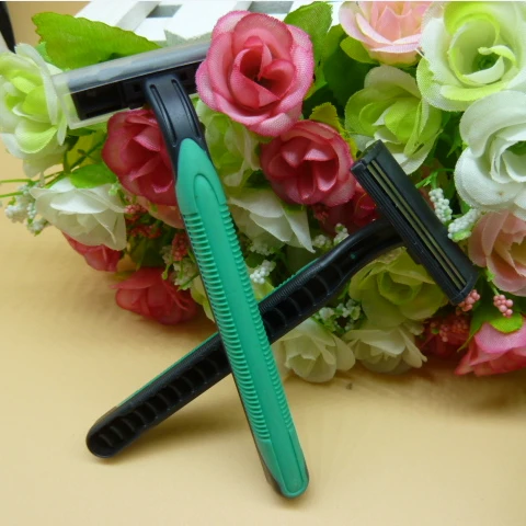 2 шт из нержавеющей стали с двойным лезвием одноразовые бритвы для удаления волос