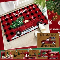 christmas doormat 40x60cm cute santa xmas tree gnome car print door mat floor carpet rug christmas decoration home decor navidad