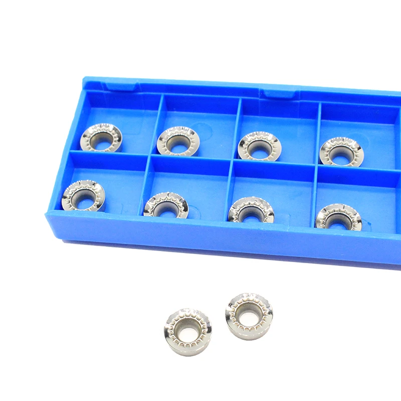 

10pcs RCGT1003MO AK H01 Aluminum Turning Inserts RPGT Round Blade RCGT1003 Carbide cnc Lathe Cutter Aluminum Copper Tool