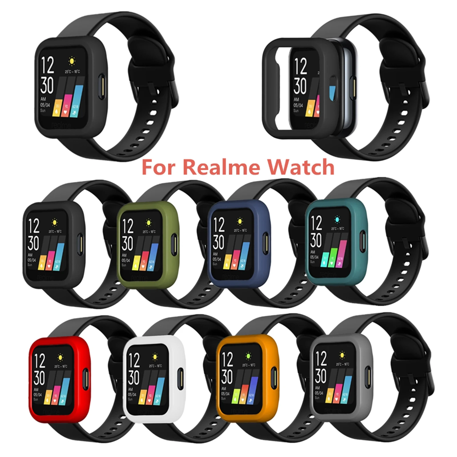 

Protective Case for Smart Watch Hard PC Case Slim Skin Cover for MI Watch Lite for Realme Watch Smart wearable accessories Hot