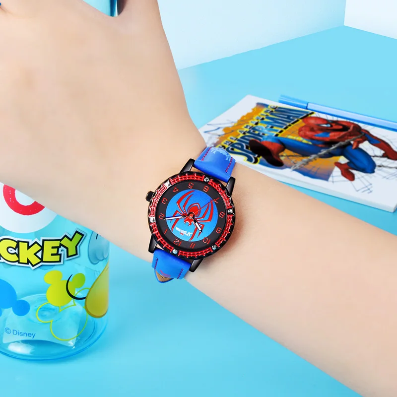 

Big Sale Spider Men Child Marvel Watch Fashion Cool Style Leather Strap Waterproof Kid Gift Teen Clock Junior Time Boy New Hour