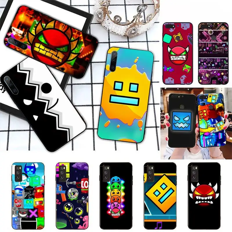 

YNDFCNB hot game Geometry Dash Phone Case For Huawei Honor 10i 20i 8 Pro 9 10 20 Lite 30 Pro Luxury Back Coque