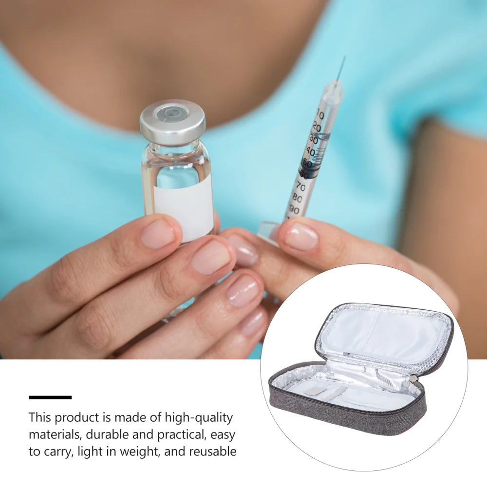 

1Pc Insulin Cooler Bag Diabetic Case Portable Medicine Insulin Cooler Pack