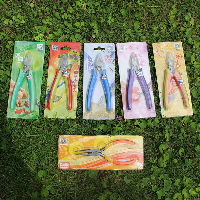 

European Type Cr-V Plastic Pliers Nippers Jewelry Electrical Wire Cable Cutters Cutting Side Snips Component trimming Newest