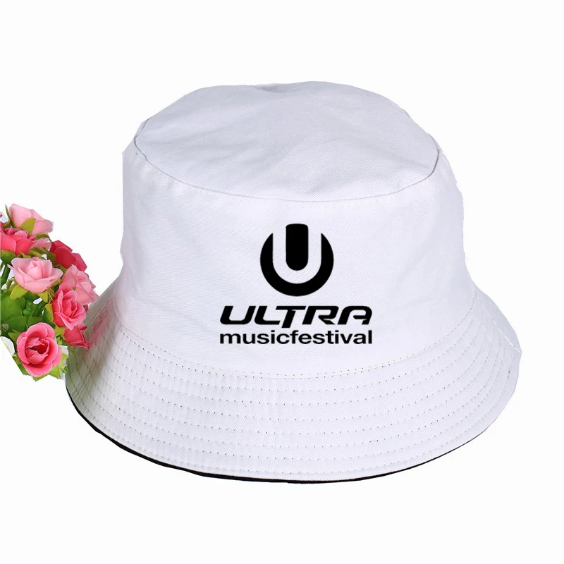 Панама с логотипом музыкального фестиваля для мужчин и женщин плоским козырьком