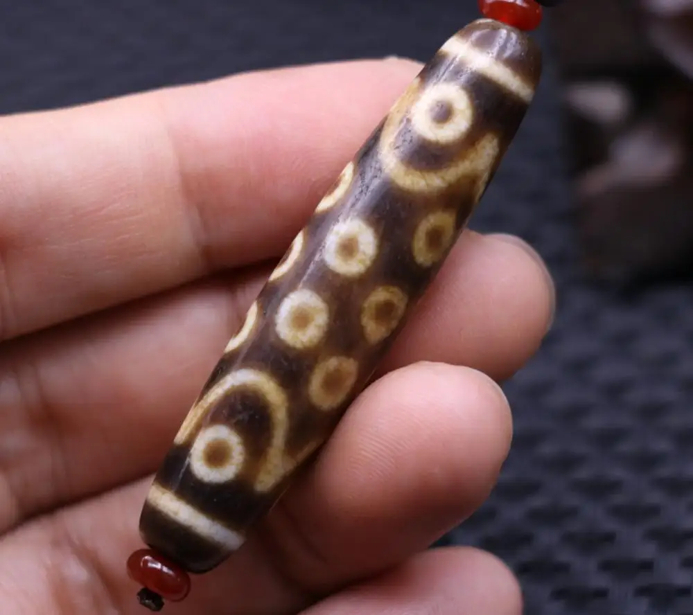 Сокровище Волшебная Мощность Magic LKbrother Тибетский Старый Агат 21 глаз 2 полосатые