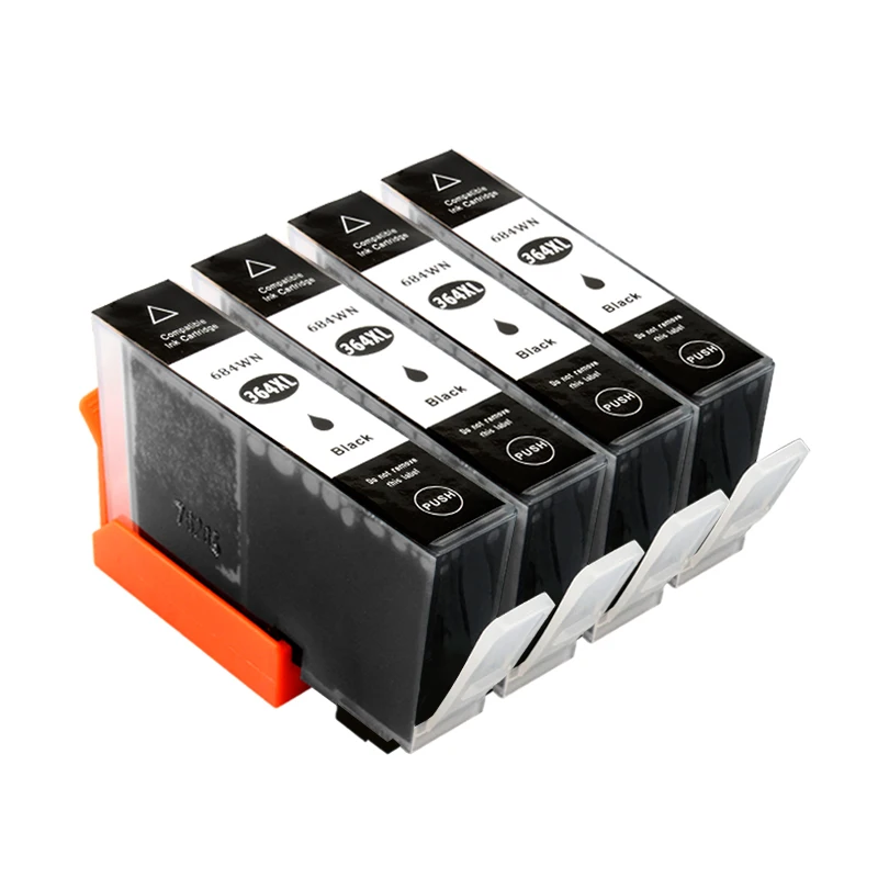 

4BK InkGarden Printer Ink Cartridge 364XL HP 364 XL Replace For HP Photosmart 6520 7510 7515 7520 B010a B110a B110c Pirnter