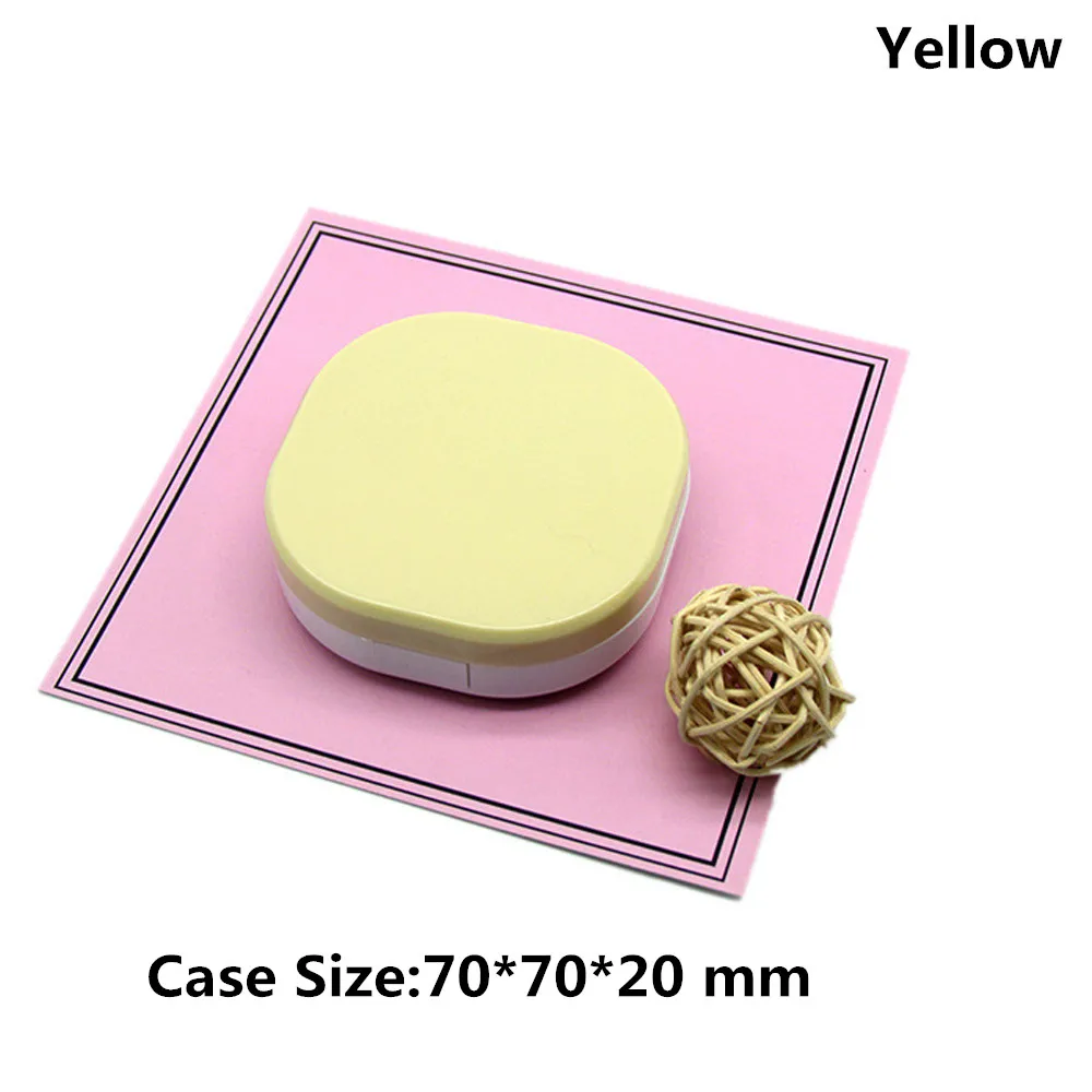 Новое поступление яркие цветные мини Контактные линзы чехол для линз коробка