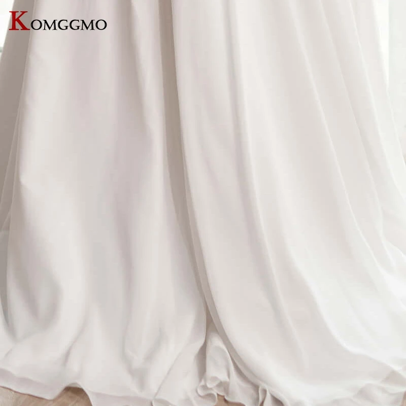 

Elegant Embroidery Appliques Tulle Scoop Neck A-Line Wedding Dress Custom Made Full Sleeve Court Train Plus Size Bridal Gown