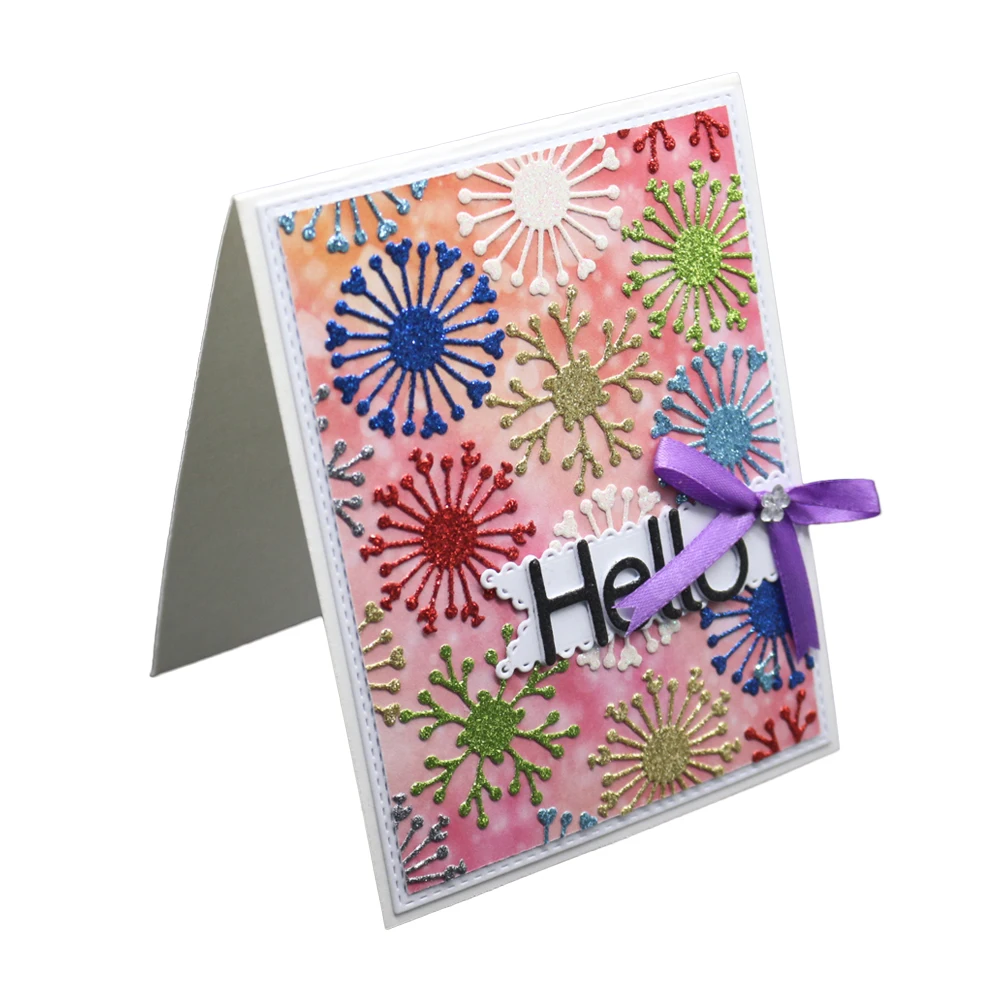 Фон цветок металлические трафареты для пресс-формы DIY альбом скрапбукинга бумага