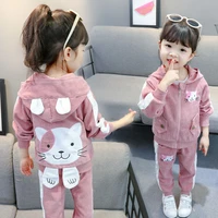 girls clothes set toddler girls clothing suit toppants 2 pcs spring cat childrens set teen girls clothes suit 2 3 4 6 years