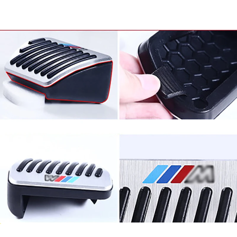 Автомобильная педаль акселератора из нержавеющей стали защитная накладка для BMW