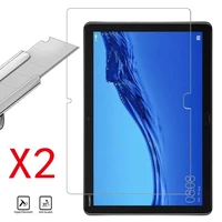 2pcs tablet tempered glass screen protector cover for huawei mediapad m5 lite 10 1 inch hd anti shatter screen