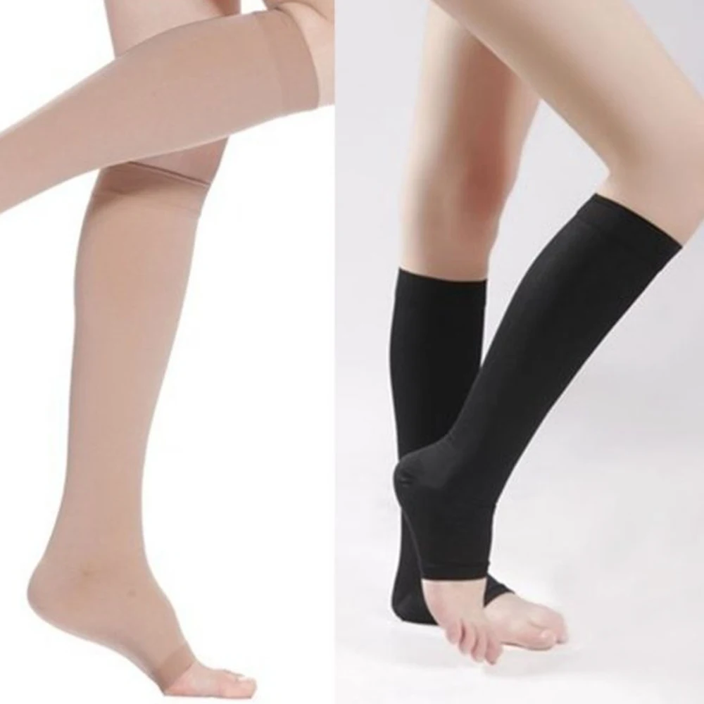 Компрессионные высокие поддерживающие чулки до колена для мужчин мужские