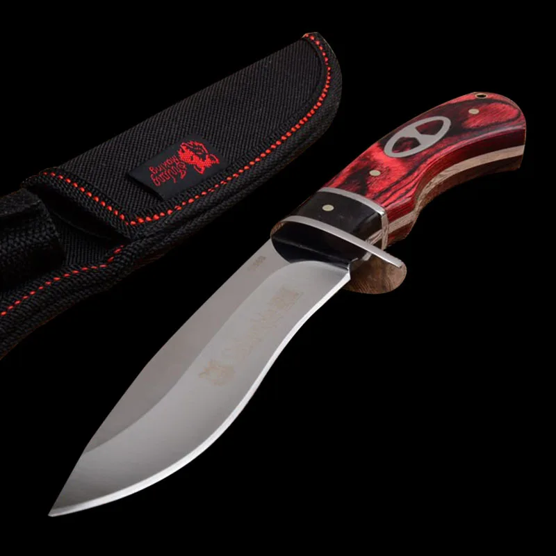 DuoClang открытый Explorer резка нож с фиксированным лезвием прочность стальной для