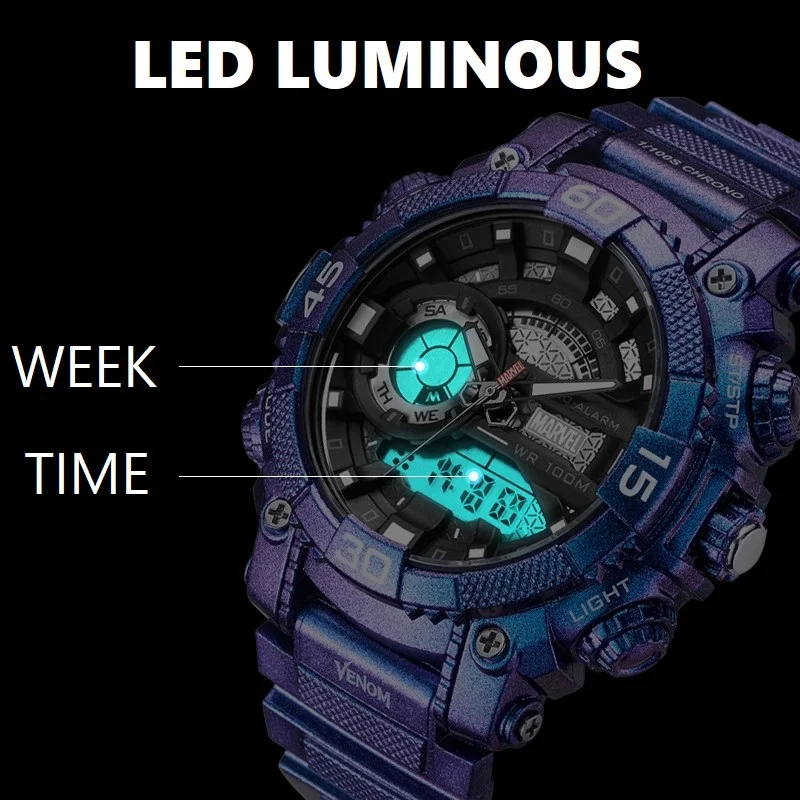 Часы наручные кварцевые с двойным дисплеем для мальчиков и студентов - купить по