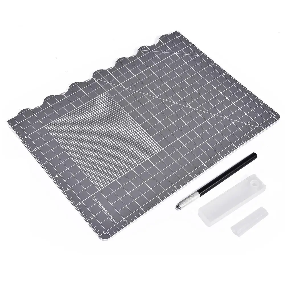 PVC Cutting Mat Grid Lines Self Healing High Card Mats Board Paper For Crafts Quilting Sewing 45 x 30cm | Канцтовары для офиса и