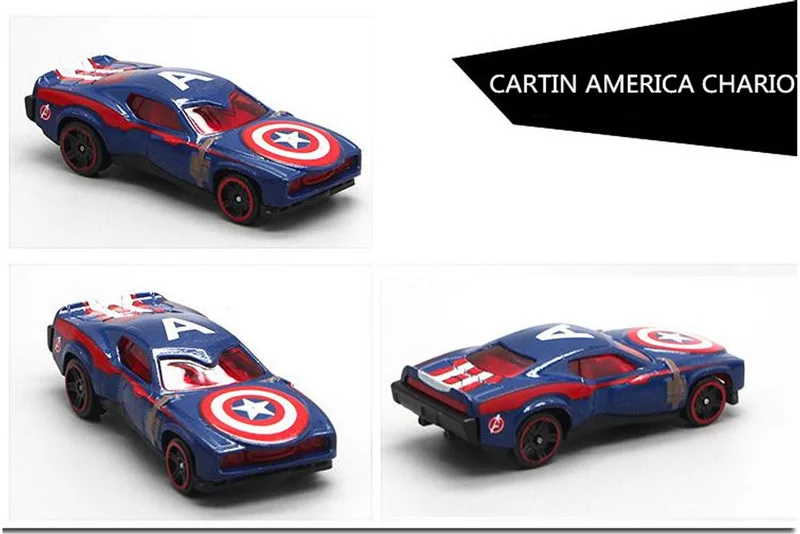 Мстители 1: 64 брелок для автомобильных ключей, набор Batman Batmobile Diecasts железа Spider-man Капитан Америка модель грузового автомобиля игрушки для Для детей