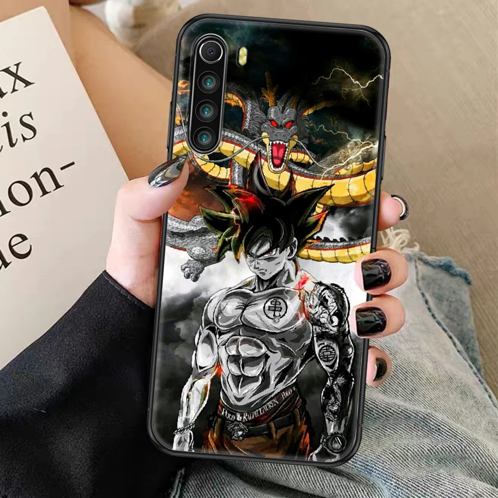 Чехол для телефона с аниме драконами DBZ чехол Xiaomi Redmi Note 7 8 9 10 7A 8T 9A 9T 9S 10S Pro черный