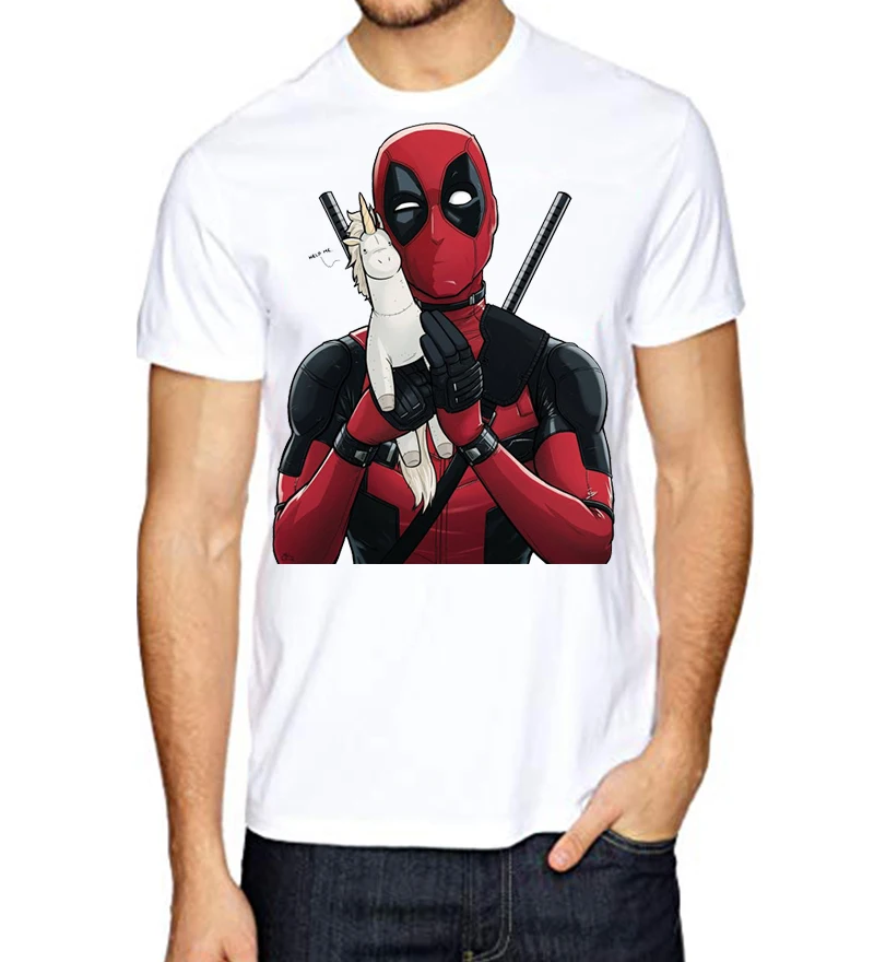 Мужская футболка одна партия две партии с принтом Сорвиголова топы коротким