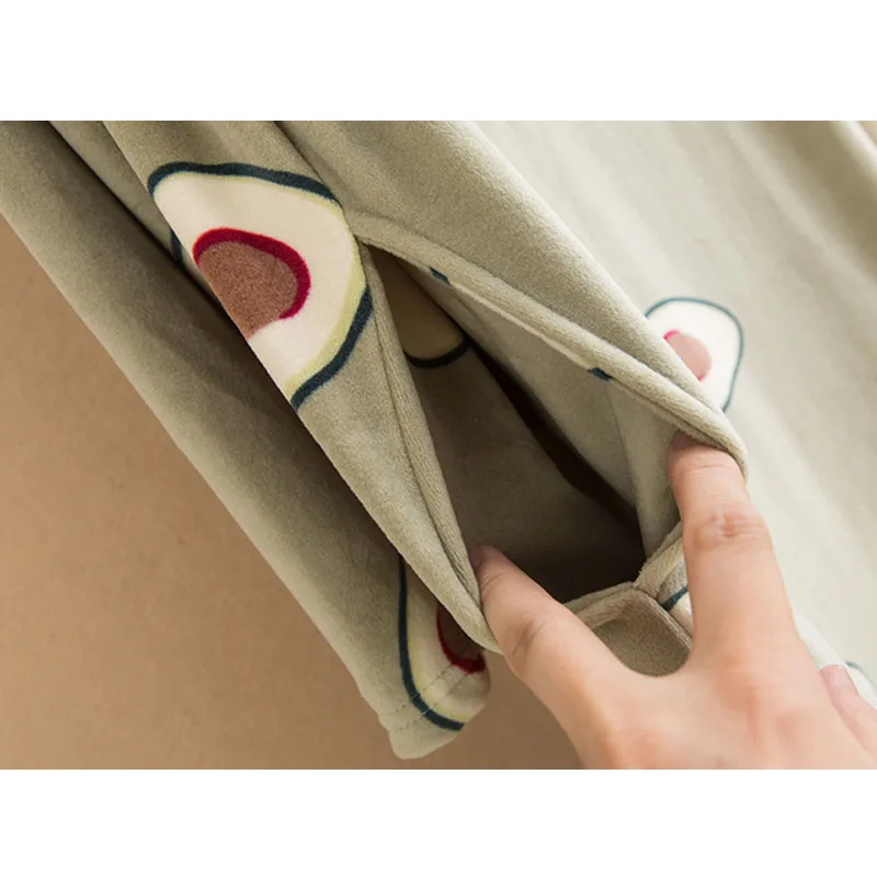 Женское нижнее белье халат большого размера на осень и зиму одежда для сна