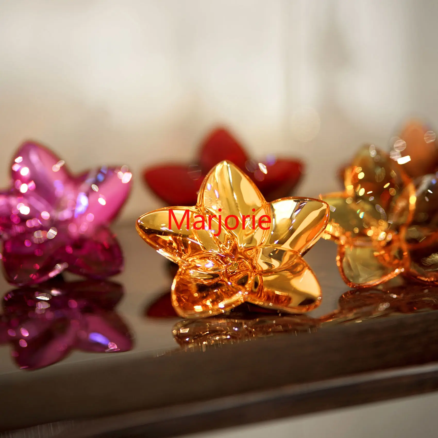 Новинка Лидер продаж стеклянный Хрустальный цветок украшение серии цветов