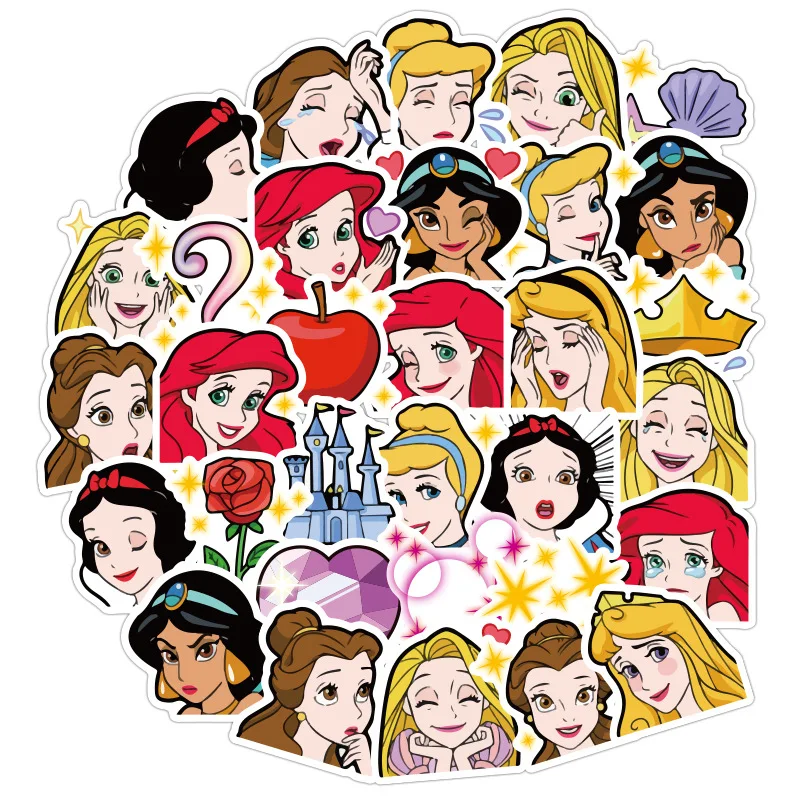 

40pcs Disney Stickers Cartoon Anime Figure Children's Handbook Cute Doodle Stickers Luggage Suitcase Car Decoration Stickers