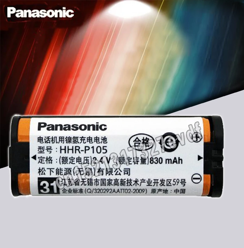 Аккумулятор Panasonic HHR-P105 Ni-MH 2 шт./лот 830 мА ч беспроводной для домашнего телефона -