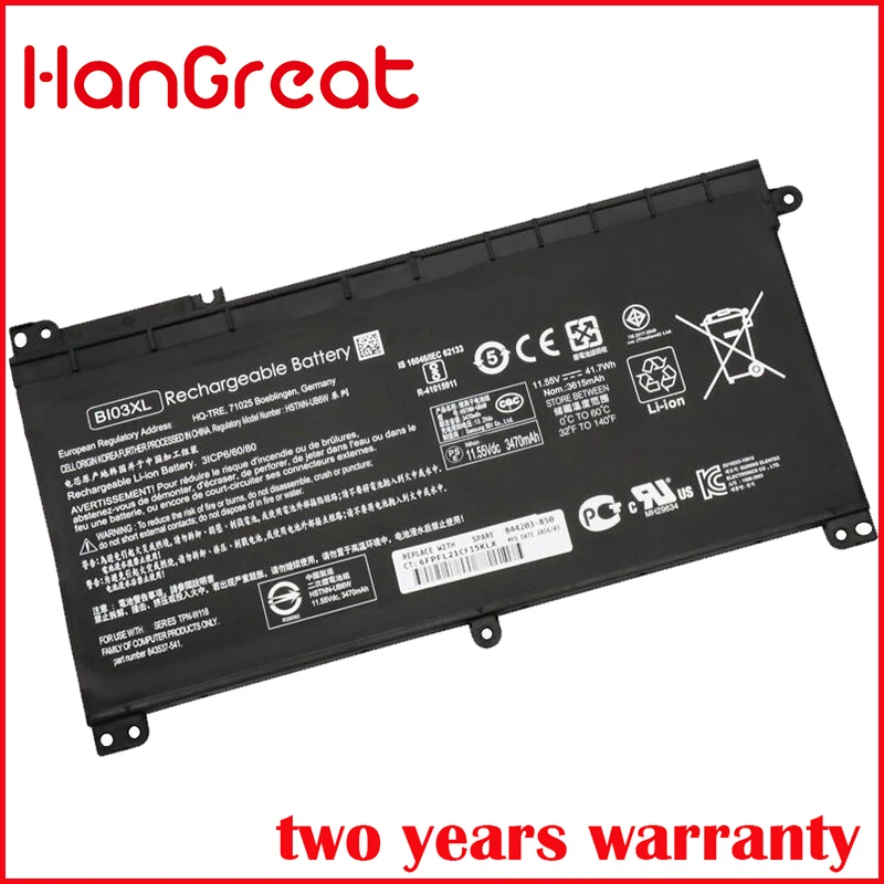 Аккумулятор BK03XL для ноутбука HP Pavilion X360 14 м BA033TX ba001ns 916366 916811 855 |Аккумуляторы